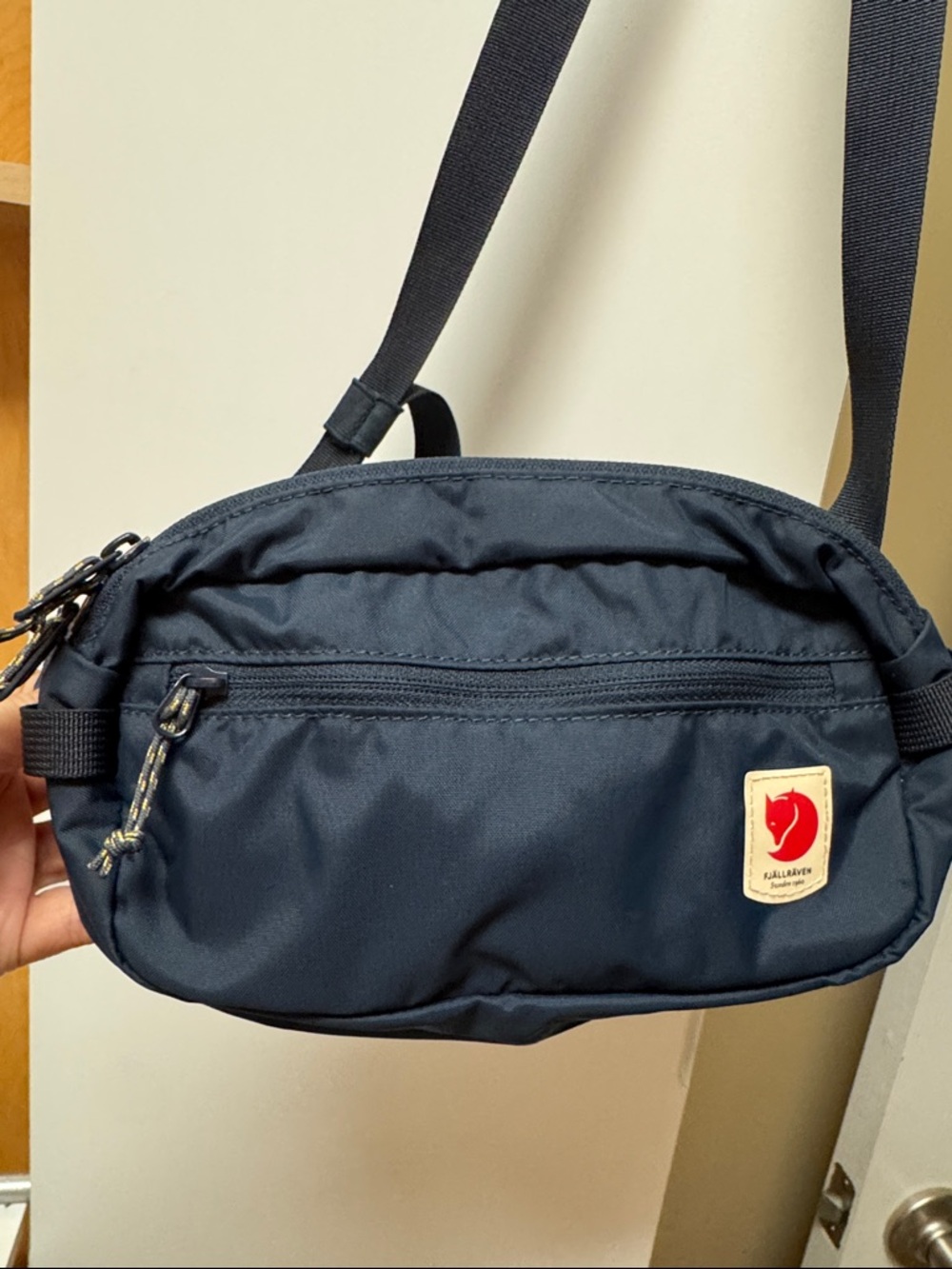 Fjallraven Navy Hip Pack with Contrast Logo Patch
